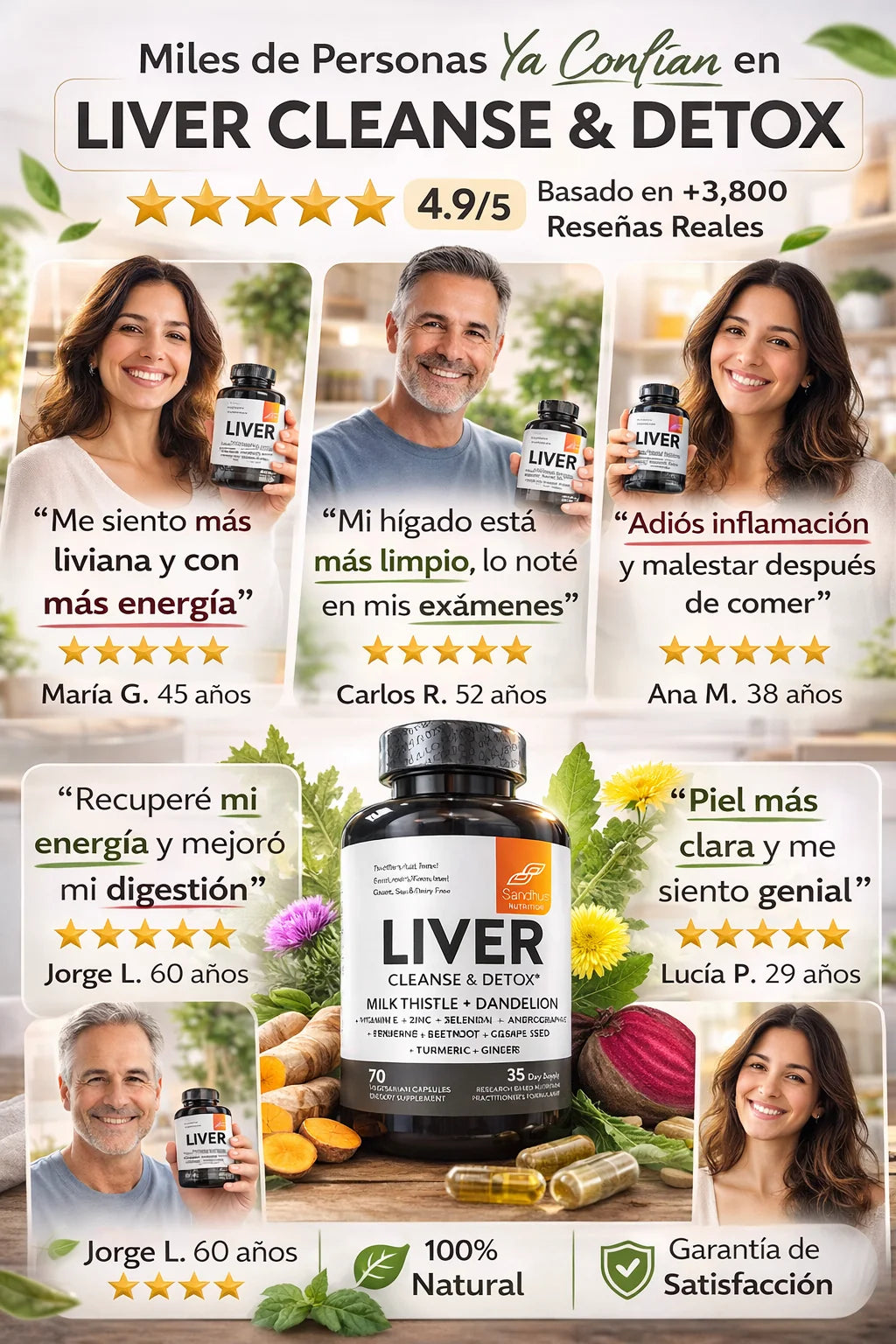 Apoya la Salud de tu Hígado y Cuida tu Bienestar Cada Día 🇺🇸 Producto 100% Americano